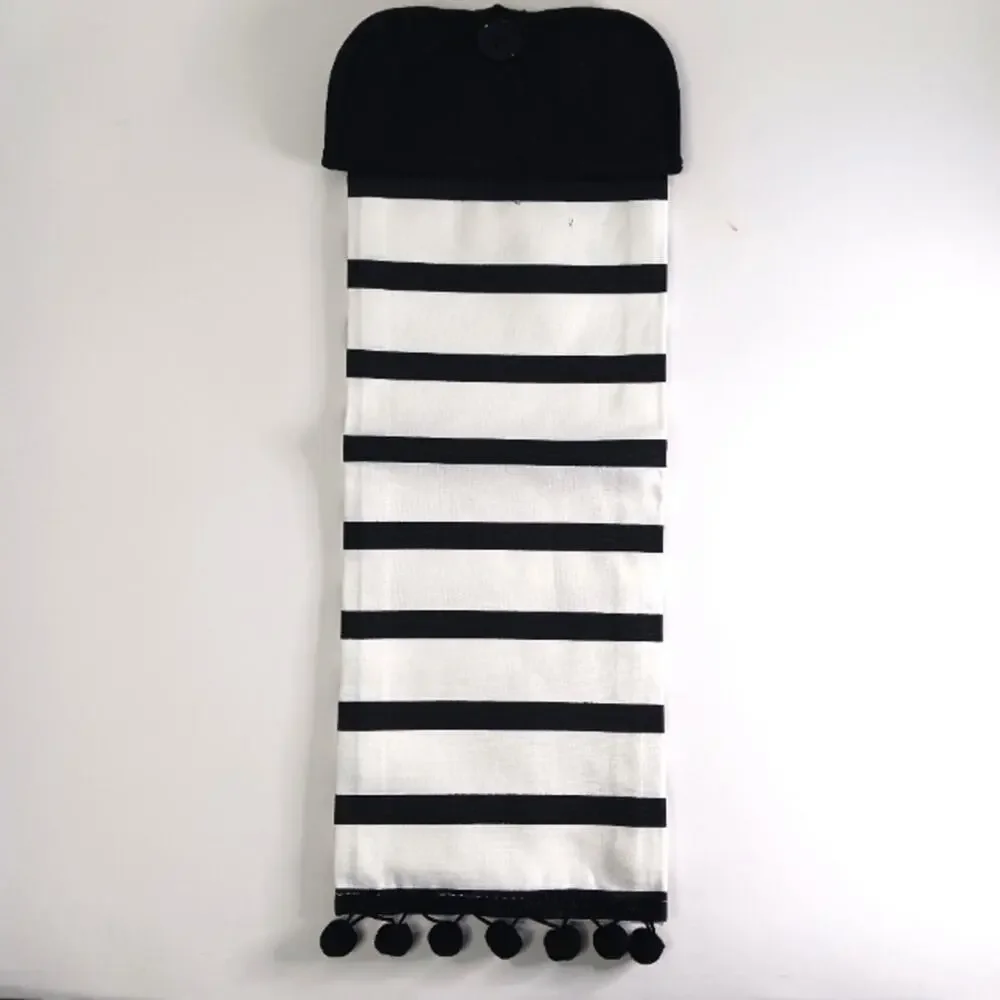 Handmade Hanging Towel Home Decor Striped Modern Goth